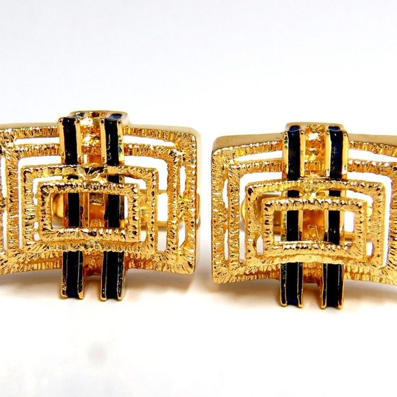 18kt Inlay Enamel Elite cufflinks